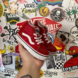 Toddler Vans Sk8 Hi Zip Red (read description)